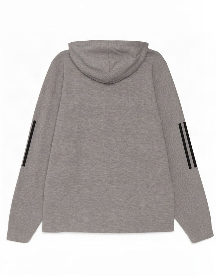 Adidas Pull à capuche graphique pour homme Petit gris Polyester