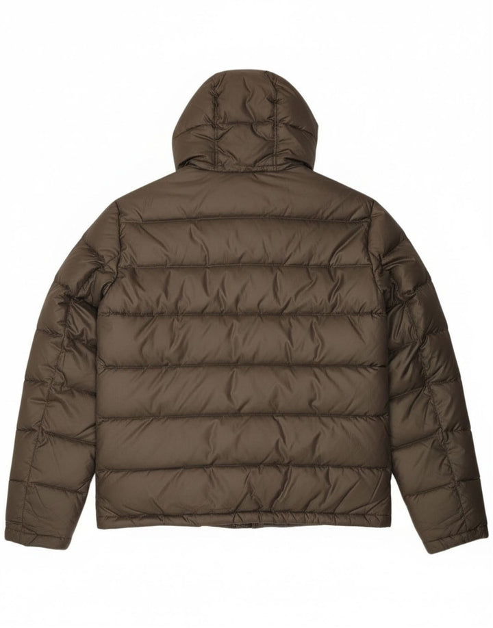 Trussardi Jeans Veste matelassée à capuche pour homme IT 54 2XL Kaki Polyester