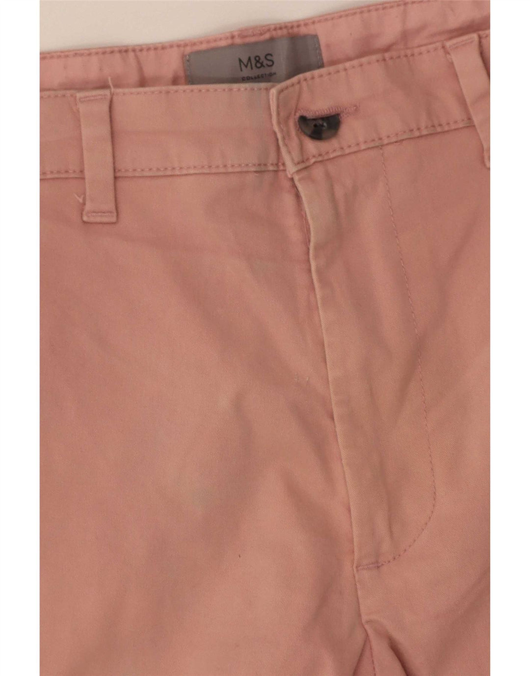 Marks & Spencer Short Chino Homme W32 Coton Rose Moyen
