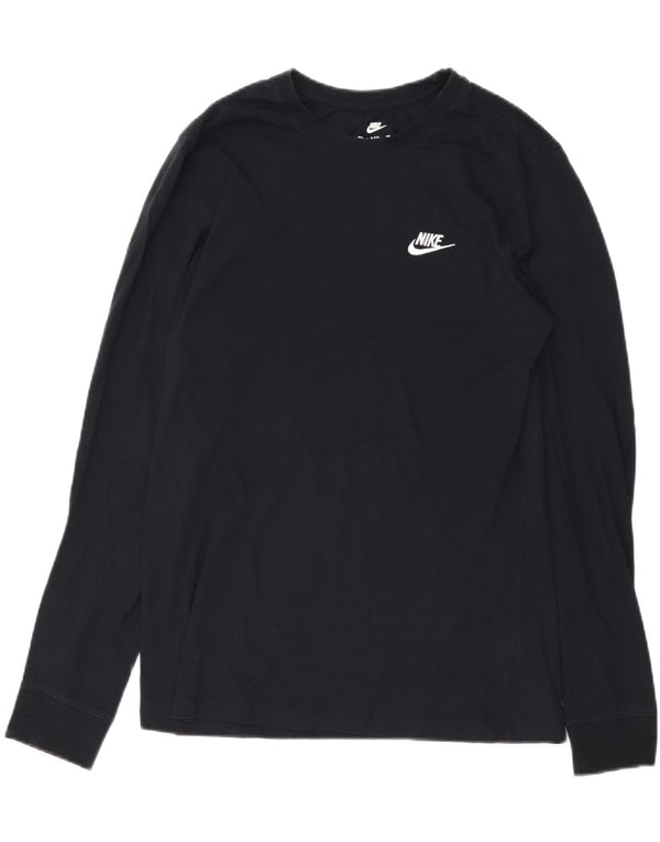 Nike Haut à manches longues en coton noir moyen pour homme