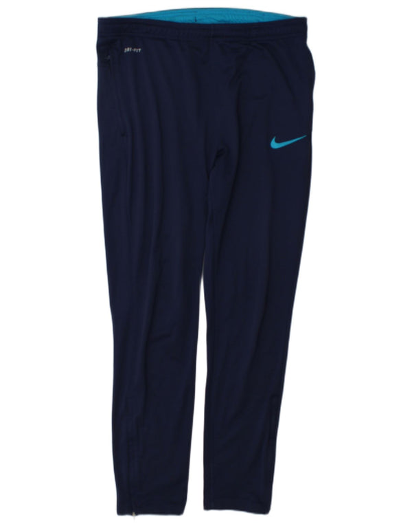 Nike Pantalon de survêtement Dri Fit pour homme Bleu marine moyen Polyester