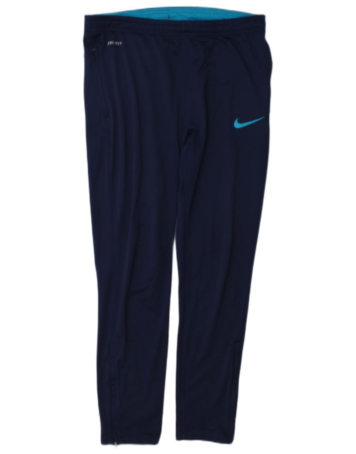Nike Pantalon de survêtement Dri Fit pour homme Bleu marine moyen Polyester