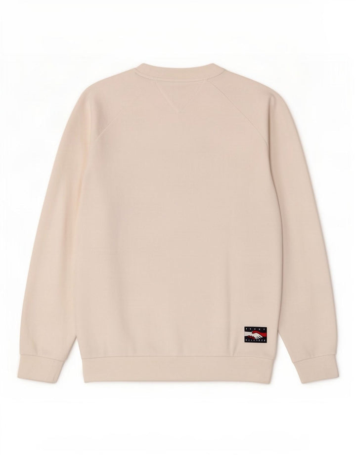 Tommy Hilfiger Sweat-shirt graphique pour homme en coton blanc moyen