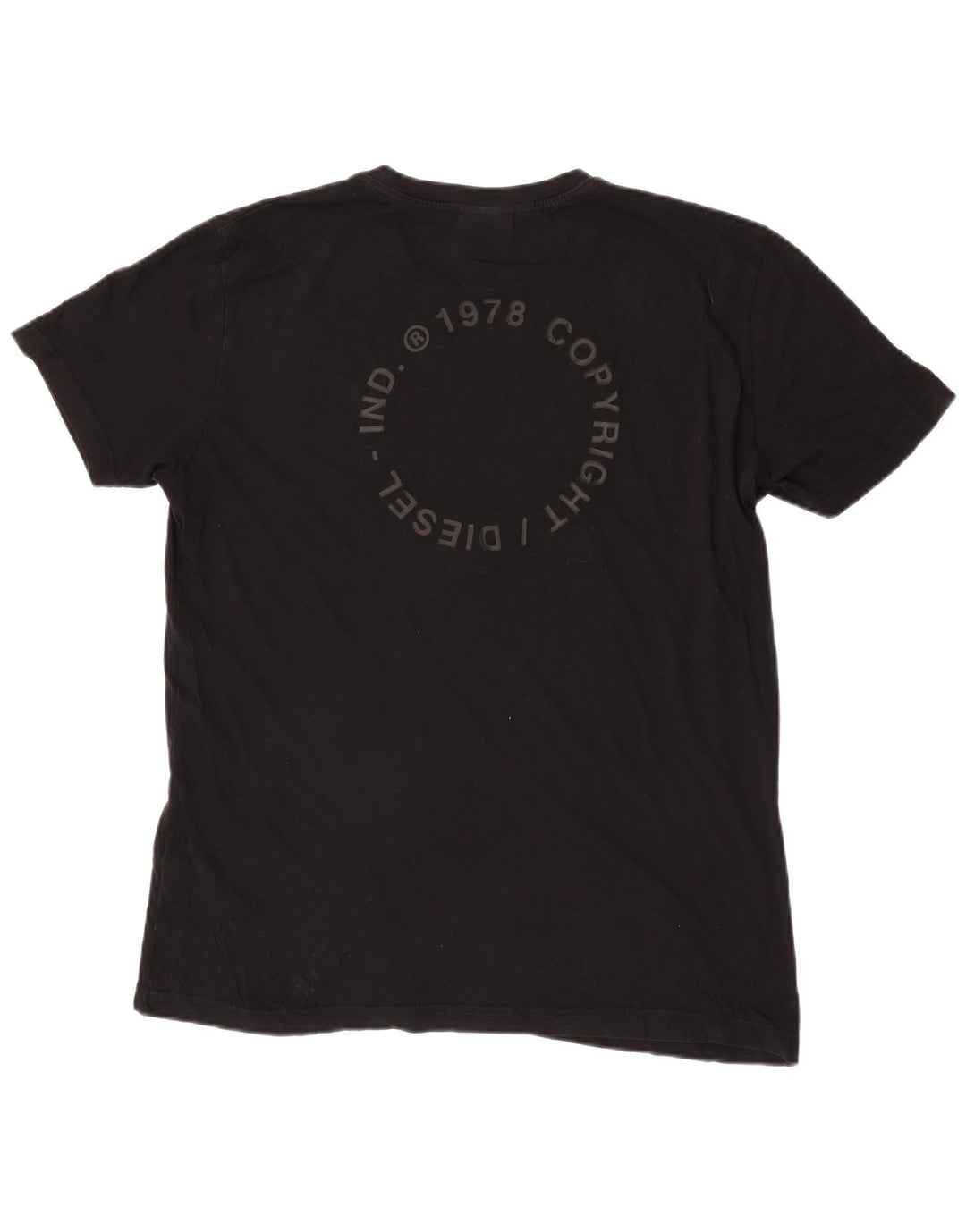 Diesel T-Shirt Graphique Homme Top XL Noir Coton