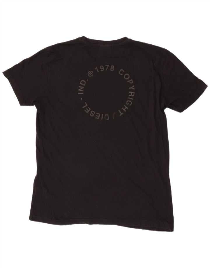 Diesel T-Shirt Graphique Homme Top XL Noir Coton