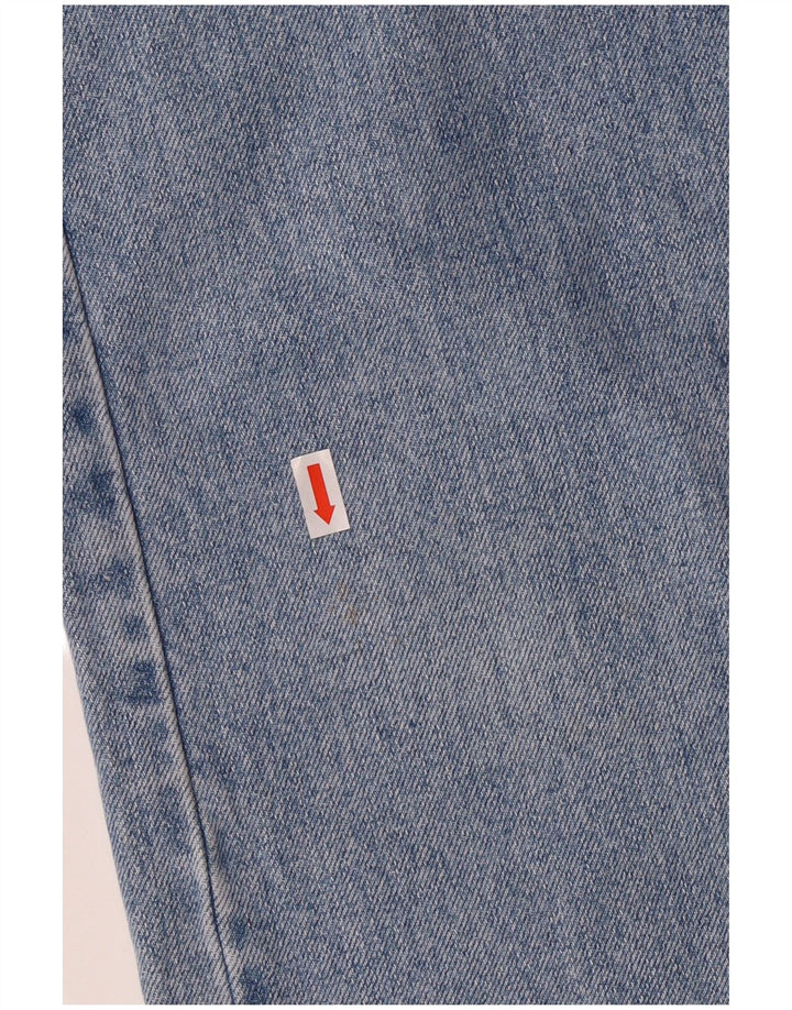 Armani Homme Jean Droit Taille Haute W32 L29 Bleu Coton