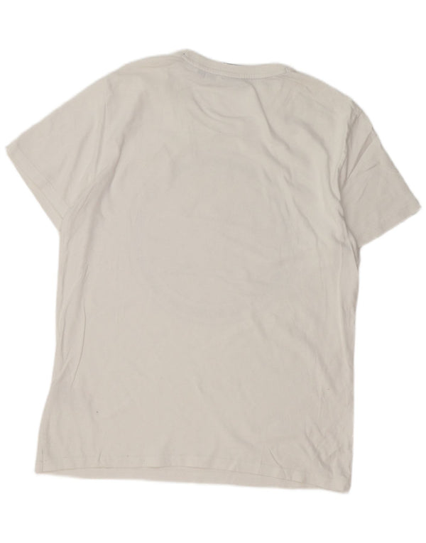 SUPERDRY T-Shirt Graphique Femme UK 18 XL Blanc Coton