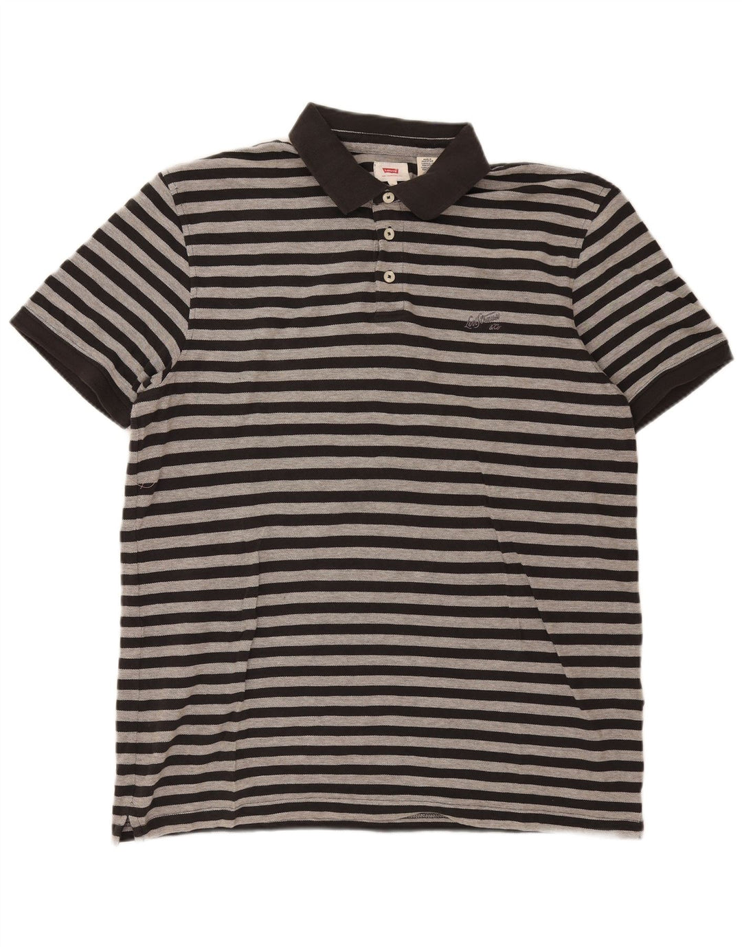 Levi's Polo Homme XL Noir Rayé