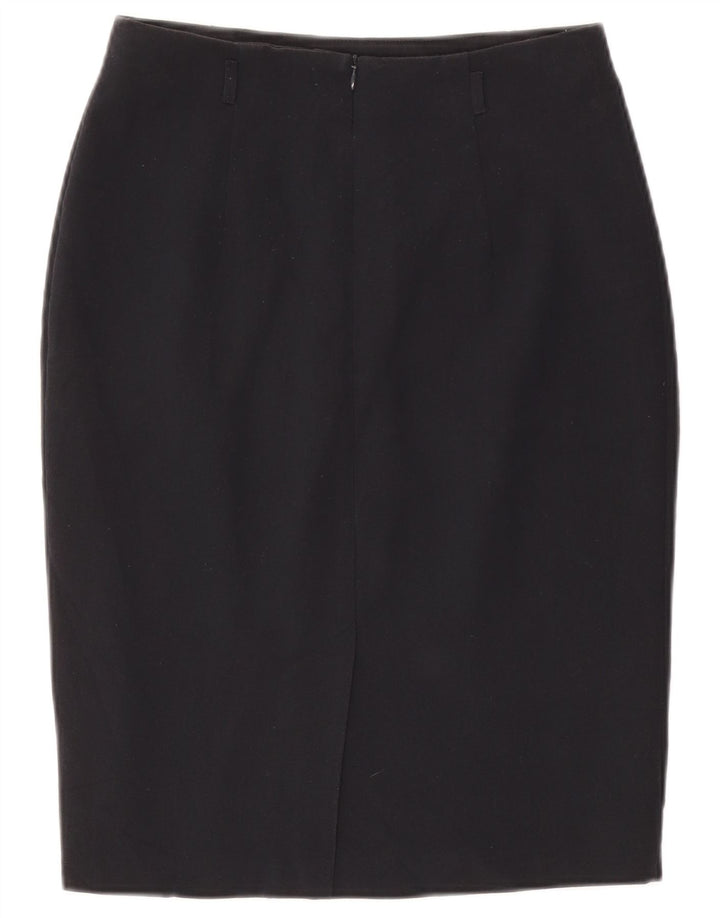 Marks & Spencer Jupe crayon pour femme UK 10 Small W27 Bleu marine Polyester