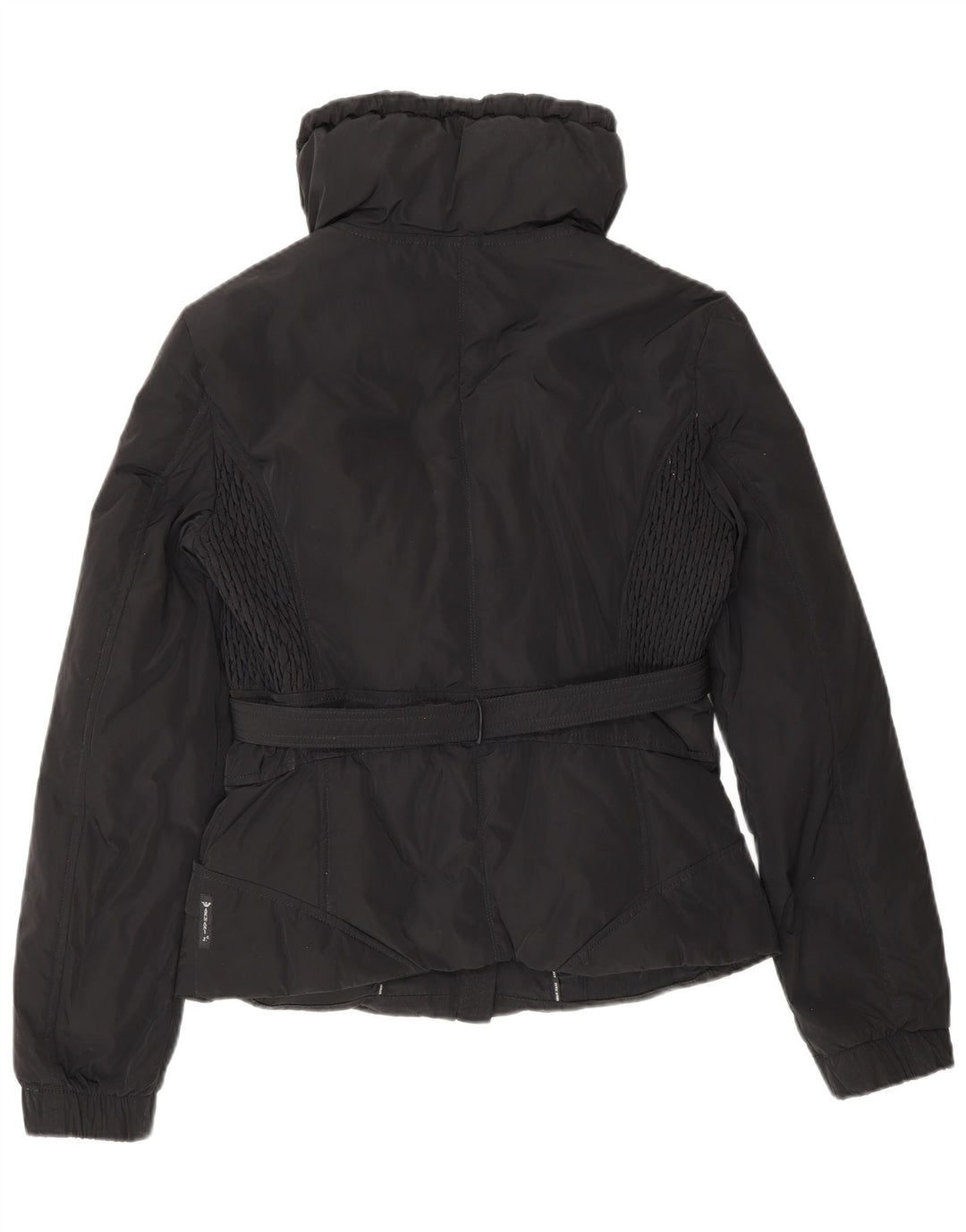 Armani Jeans Veste rembourrée courte pour femme EU 42 Large Noir Polyester