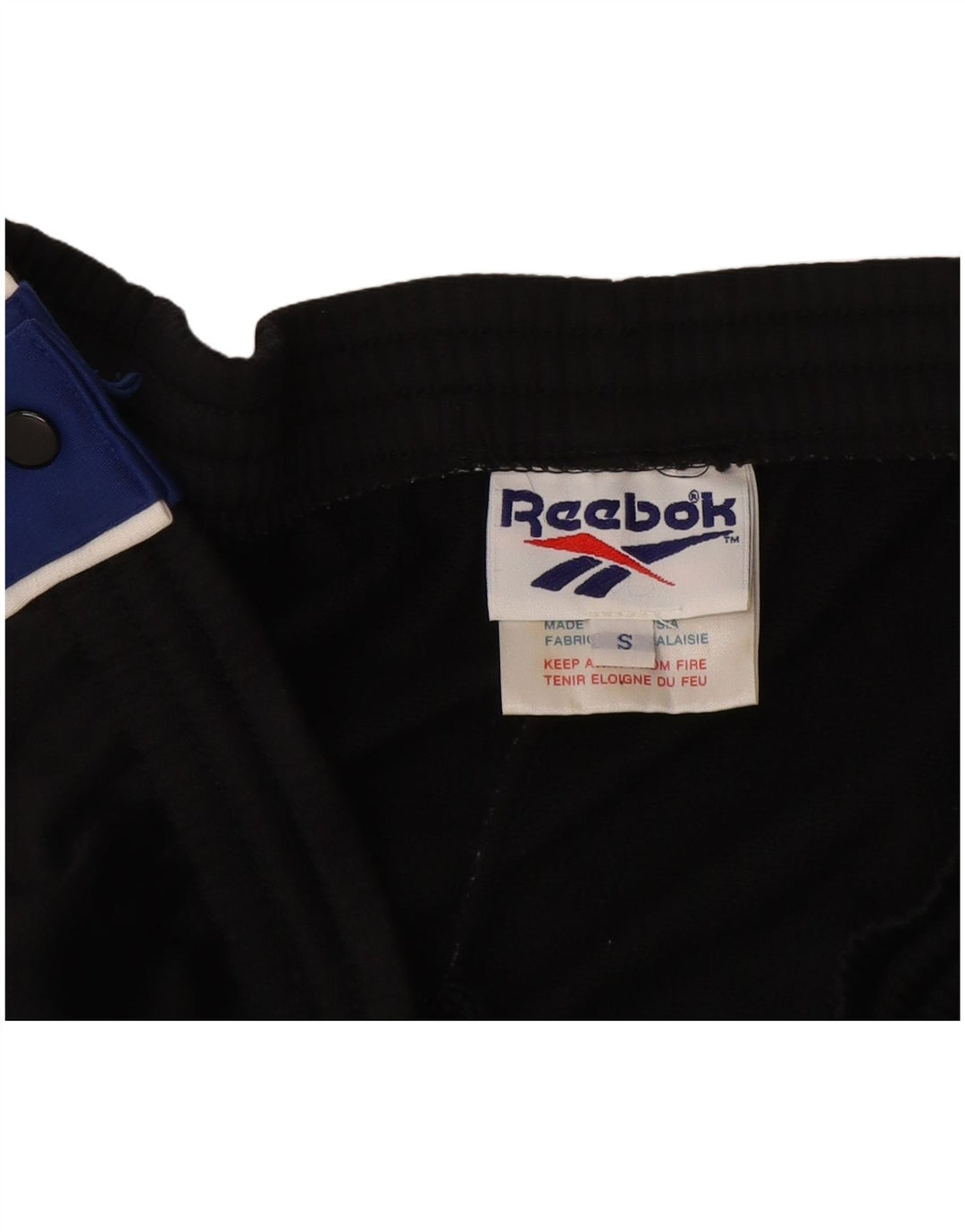 Reebok Pantalon De Survêtement Homme Small Noir Colorblock Polyester