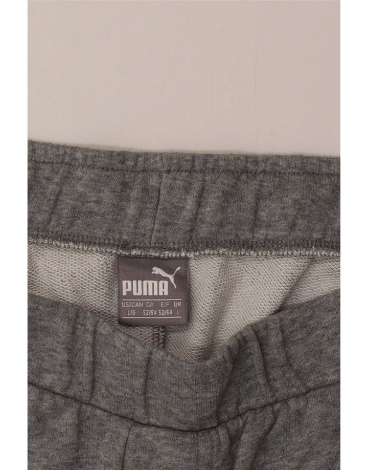 Puma Short de Sport Graphique Homme Gris Moucheté Large