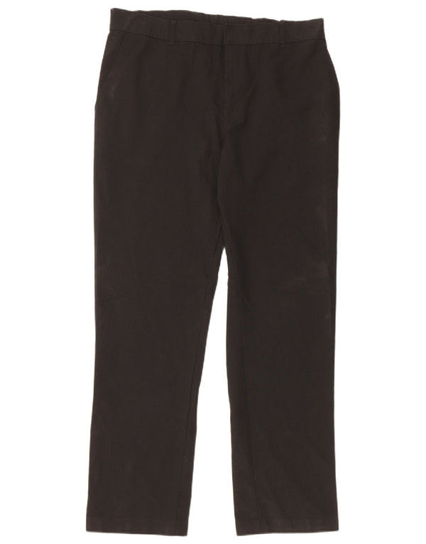 Marks & Spencer Pantalon Chino Droit Garçon 15-16 ans W32 L29 Noir