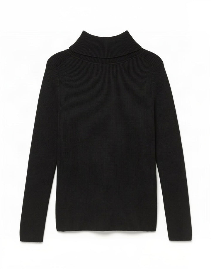 Gap Pull Col Roulé Femme UK 12 Coton Noir Moyen