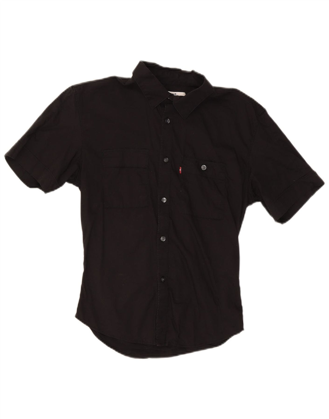 Levi's Chemise Slim Fit à Manches Courtes Homme Petit Noir Coton