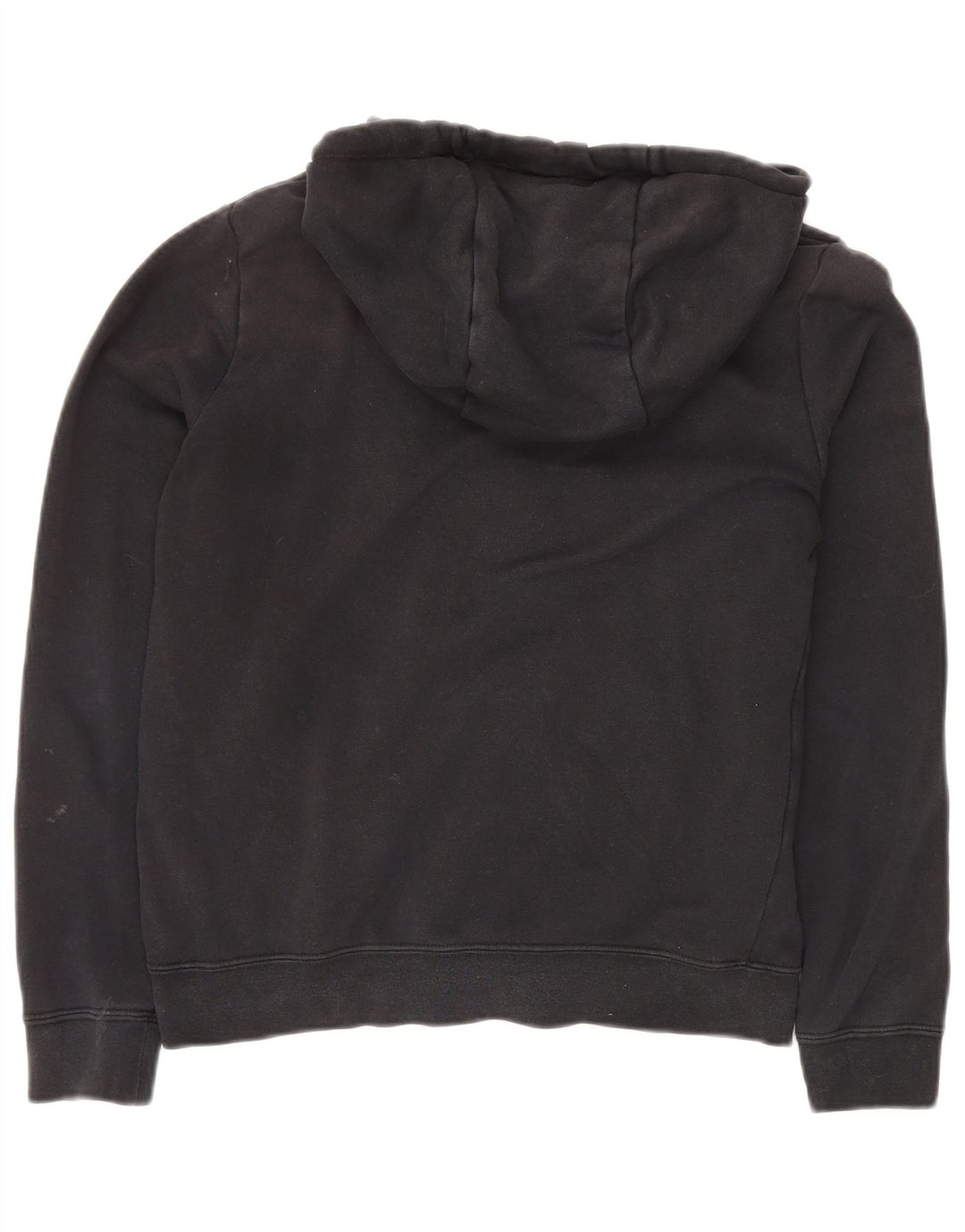 NIKE Pull à capuche zippé surdimensionné pour femme UK 6 XS Coton noir