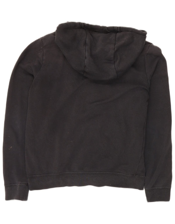NIKE Pull à capuche zippé surdimensionné pour femme UK 6 XS Coton noir