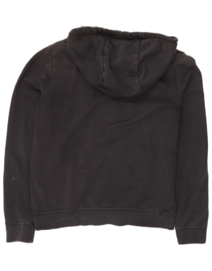 NIKE Pull à capuche zippé surdimensionné pour femme UK 6 XS Coton noir