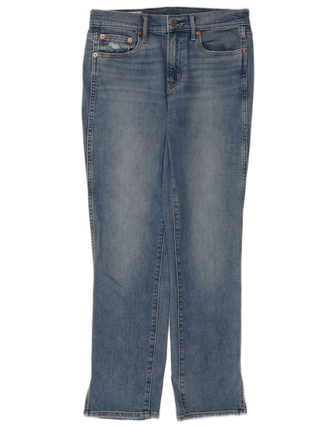Gap Jean Slim Taille Mi-haute Femme W28 L27 Bleu Coton