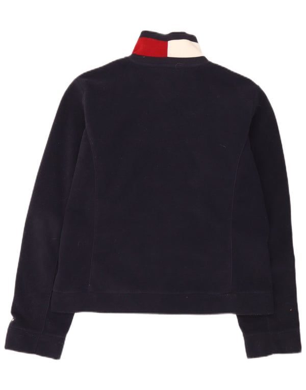 Tommy Hilfiger Veste polaire pour femme UK 16 Large Bleu marine Colourblock