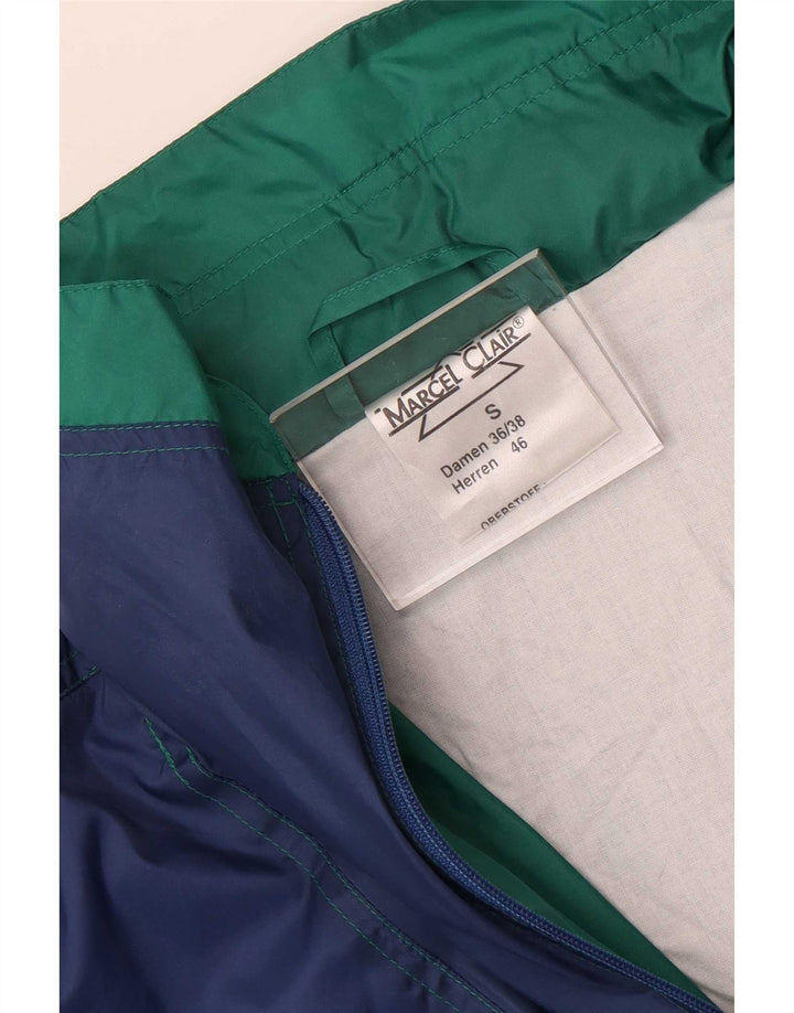 Marcel Clair Veste de pluie à capuche coupe ample pour homme EU 46 Petit Bleu Colorblock