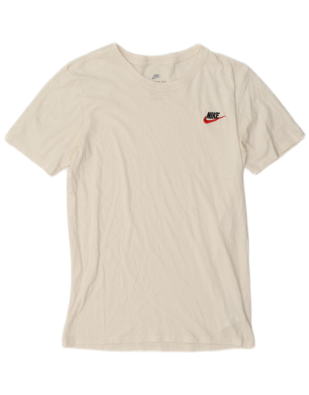 Nike T-shirt coupe athlétique pour homme, petit, en coton blanc