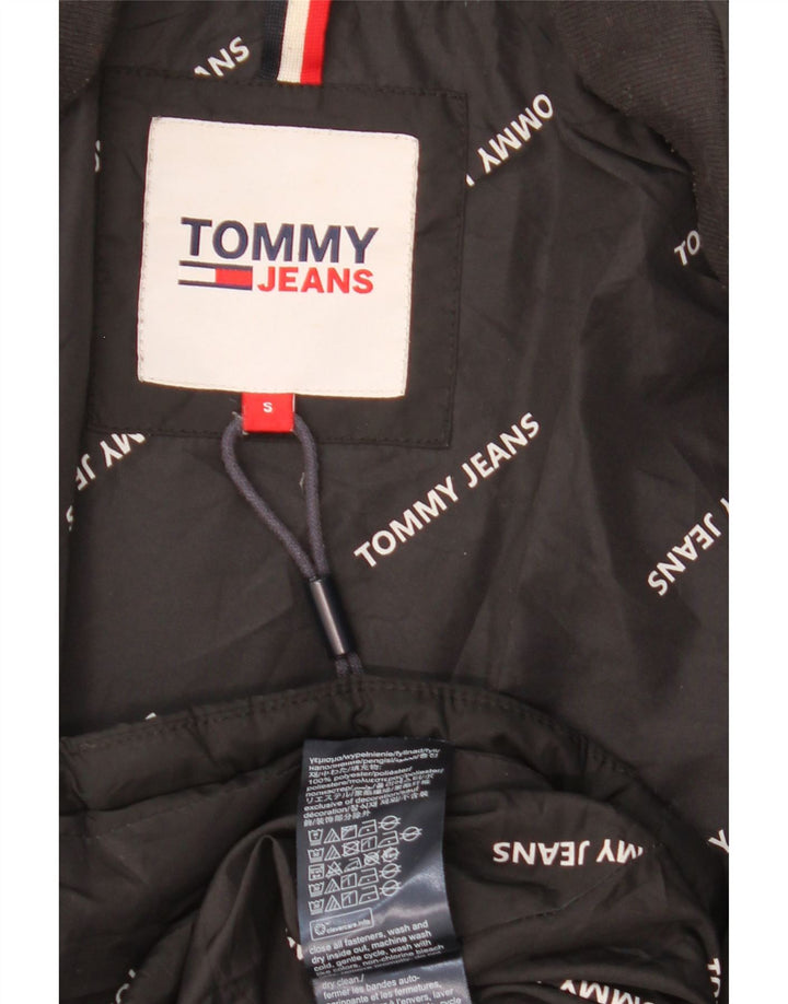 Tommy Hilfiger Manteau rembourré surdimensionné pour femme UK 10 Petit Noir Polyester