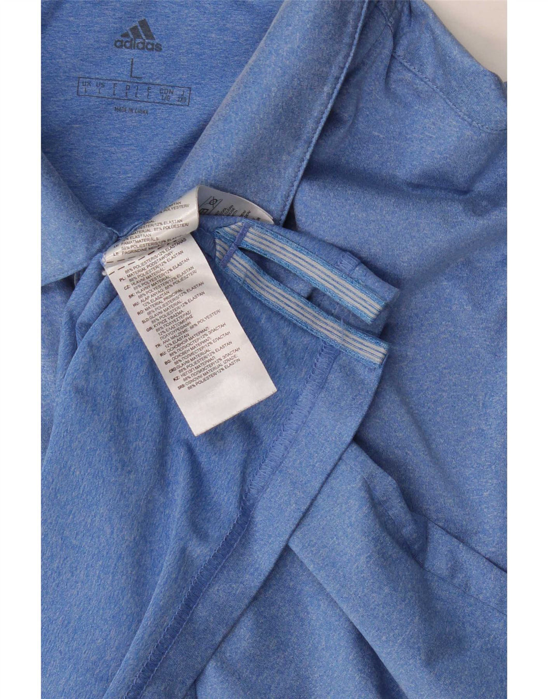 Adidas Polo Homme Grand Bleu Polyester