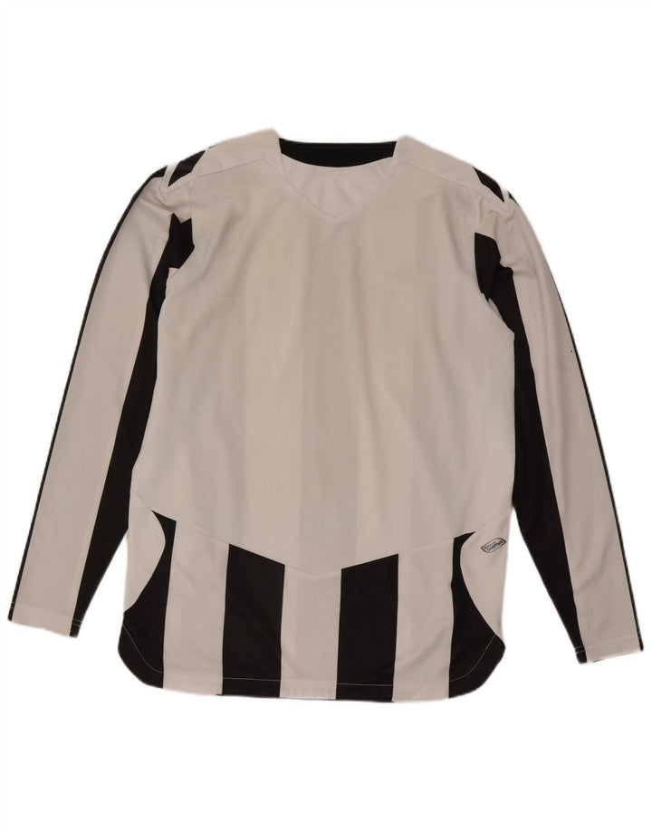 Umbro Haut à Manches Longues Homme Blanc Rayé Polyester