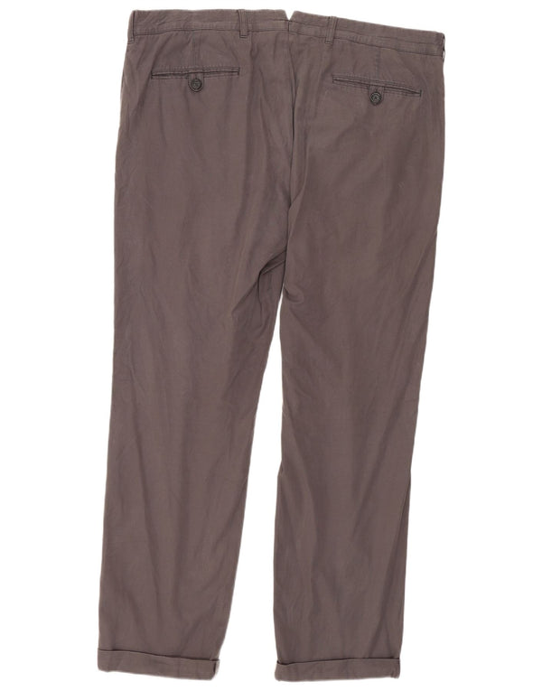 Prada Pantalon Chino Droit Homme IT 54 2XL W36 L29 Gris Coton