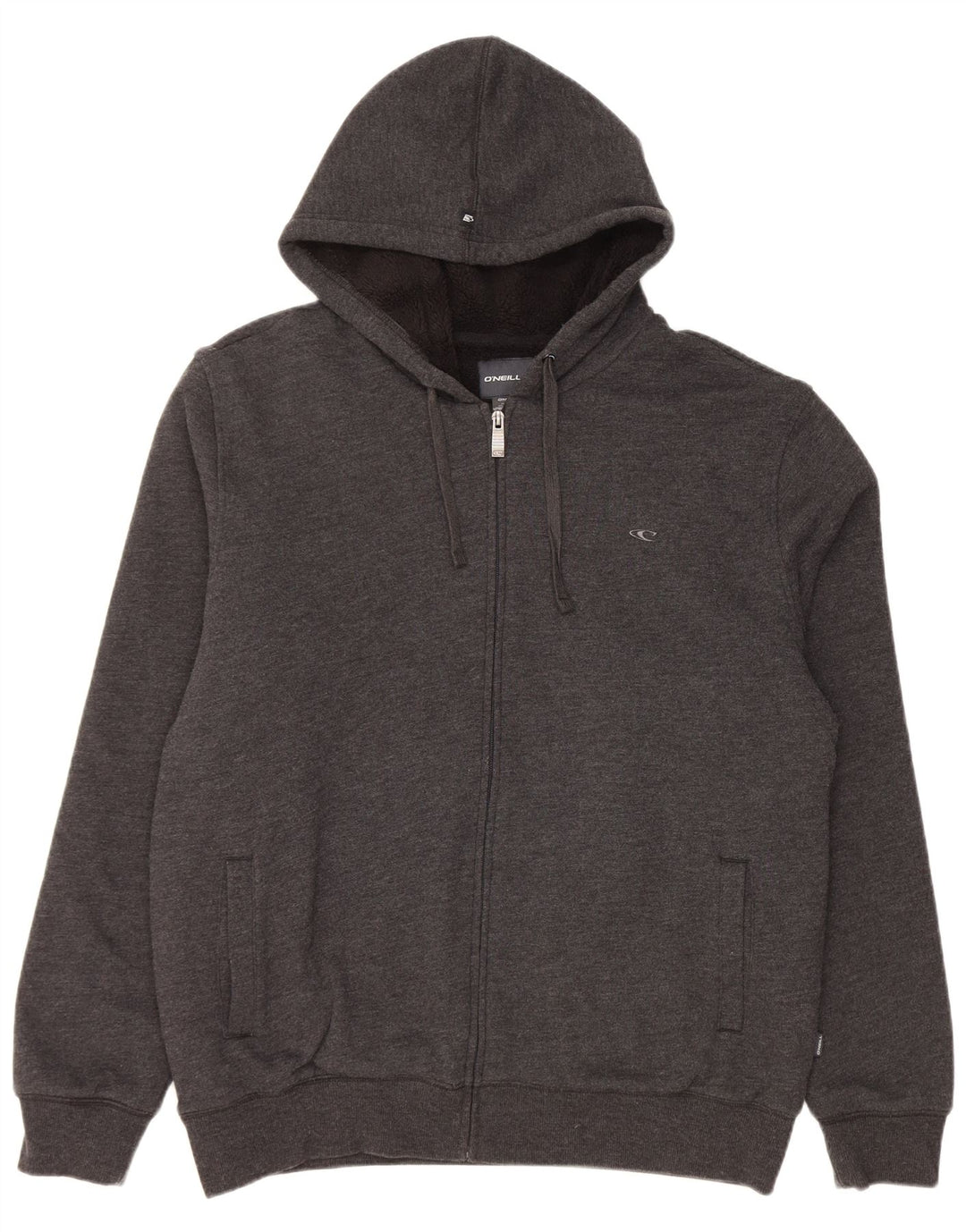 O'Neill Pull à capuche zippé pour homme Grand coton gris