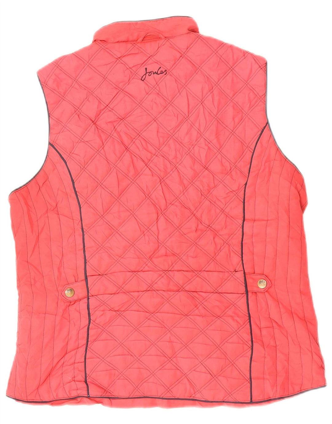 JOULES Gilet matelassé pour femme UK 16 Large Rouge Polyester