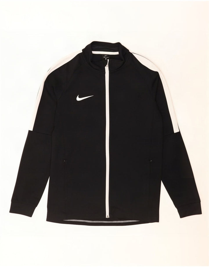 Veste de survêtement Nike Dri Fit pour hommes, polyester color block noir moyen