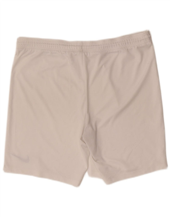 Nike Short de sport Dri Fit pour homme Blanc Taille L
