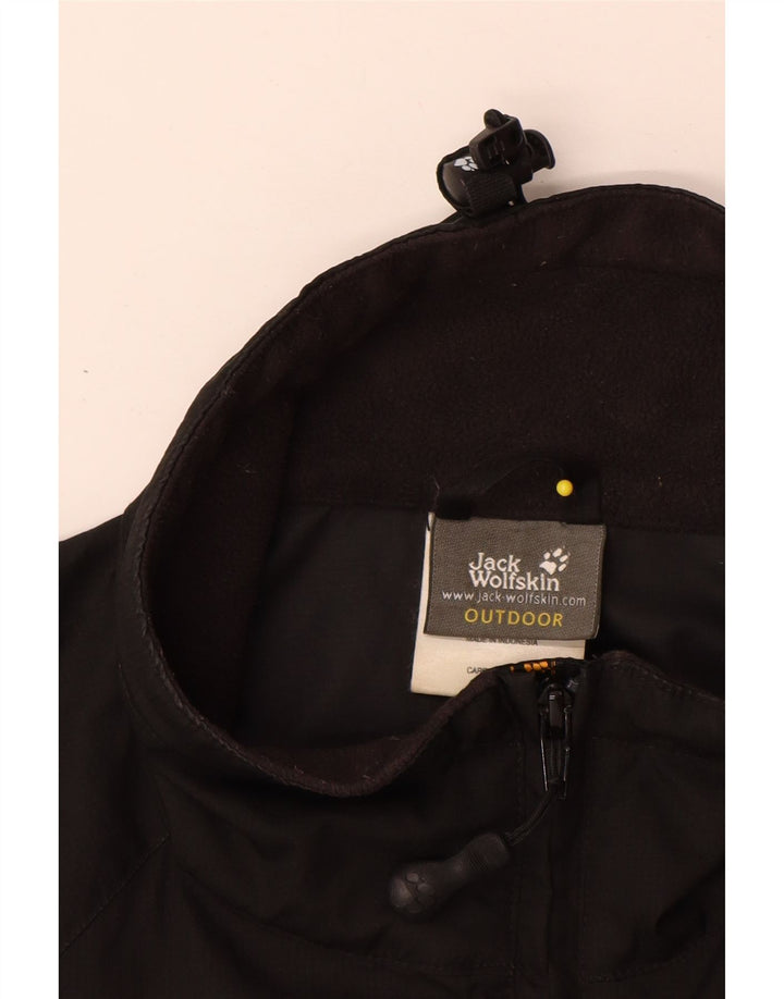 Jack Wolfskin Veste coupe-vent pour homme UK 38 Medium Noir Polyester