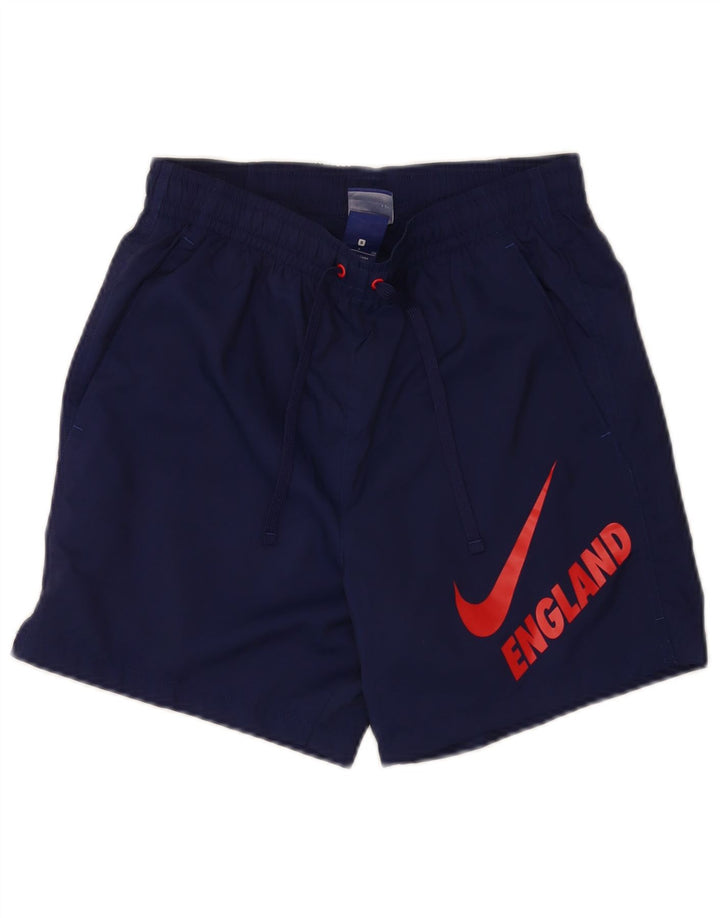 Nike Short de bain graphique pour homme Petit polyester bleu marine