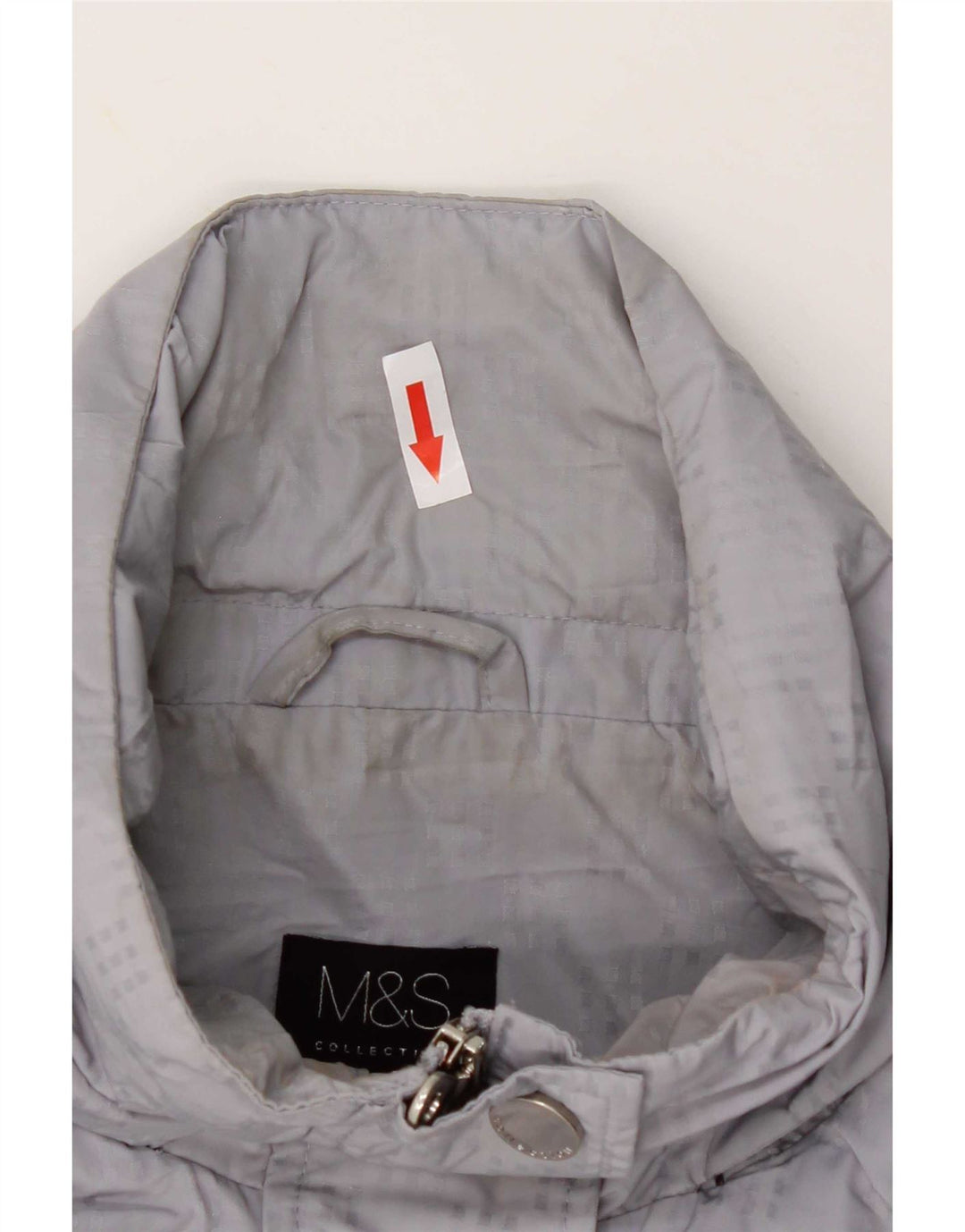 Marks & Spencer Veste utilitaire à capuche pour femme UK 18 XL Gris Polyester
