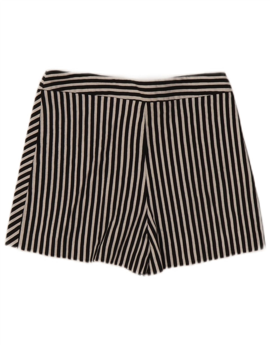 Zara Femme Jupe-short UK 4 XS Coton Rayé Noir