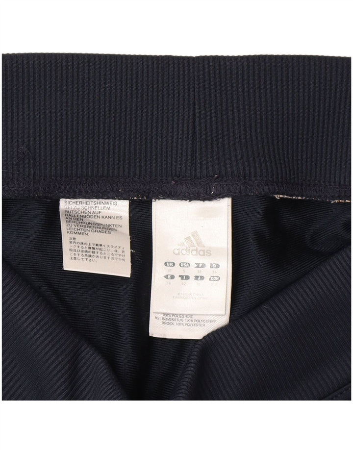 Adidas Pantalon de survêtement pour femme UK 10 Small Bleu marine Polyester