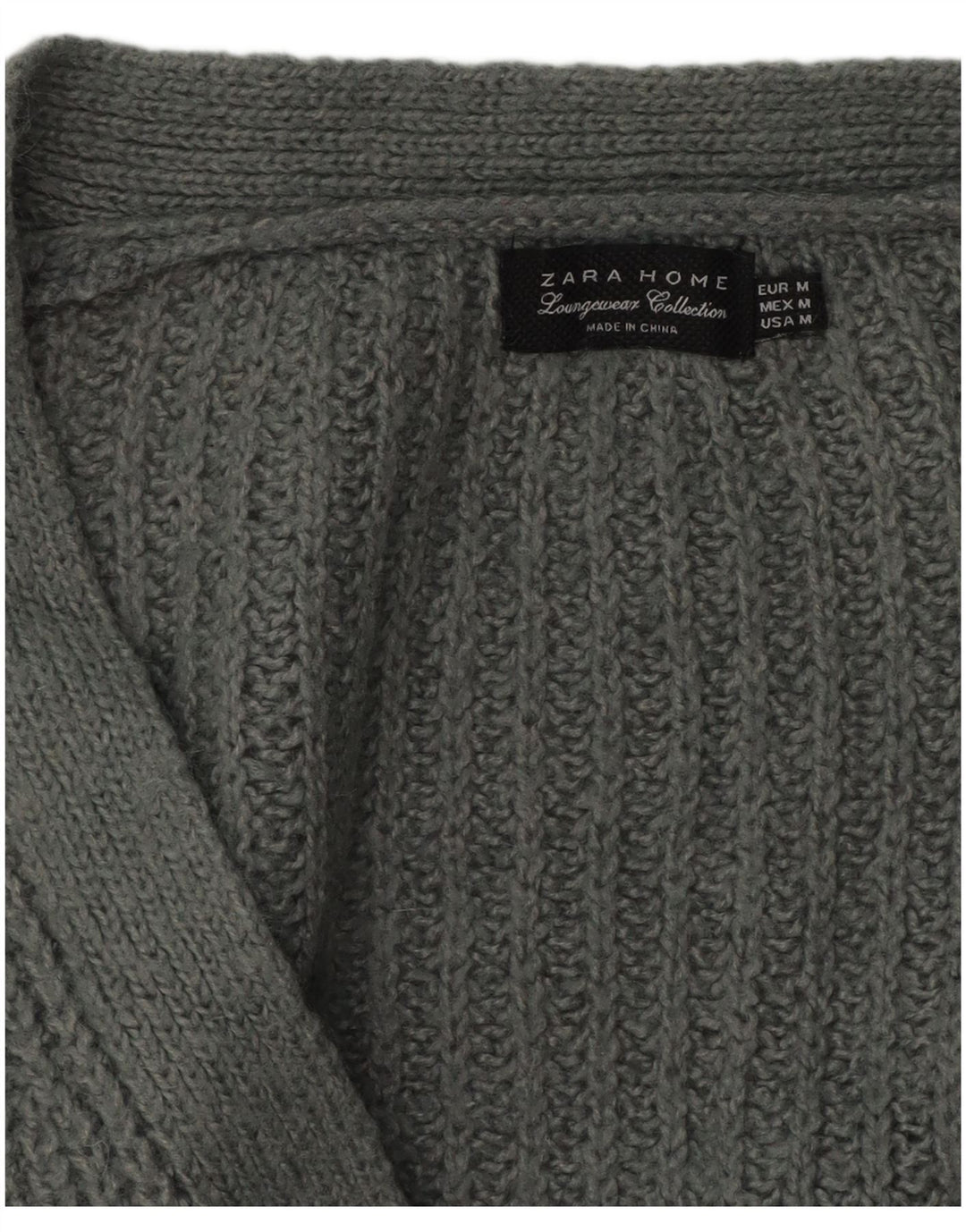 Zara Cardigan surdimensionné pour femme UK 14 Gris moyen