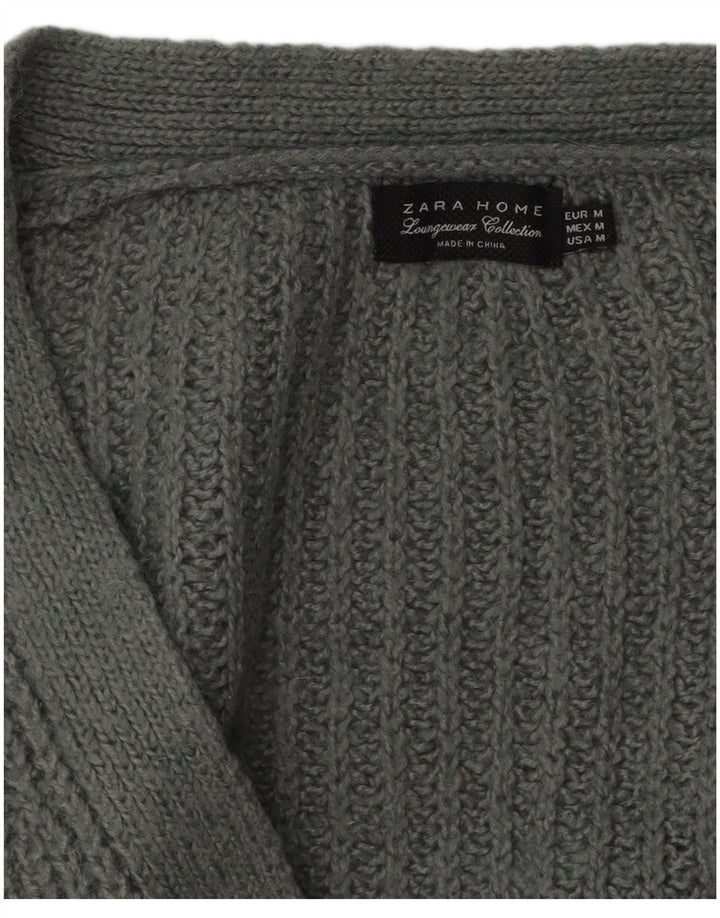 Zara Cardigan surdimensionné pour femme UK 14 Gris moyen