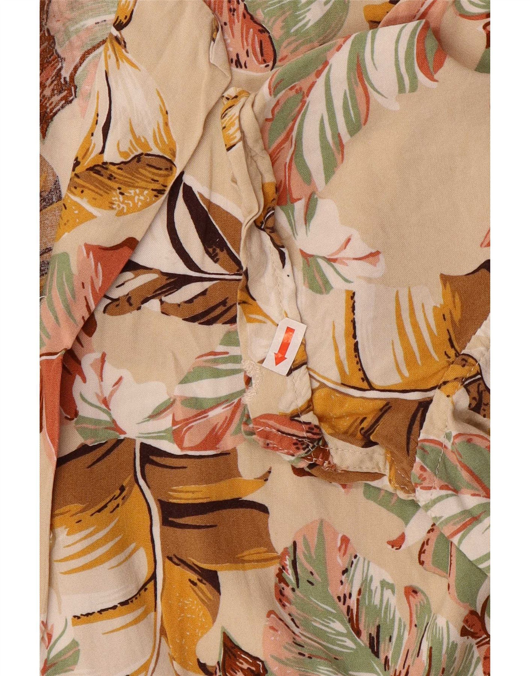Chemise Homme Marrakech Coton Floral Beige Moyen
