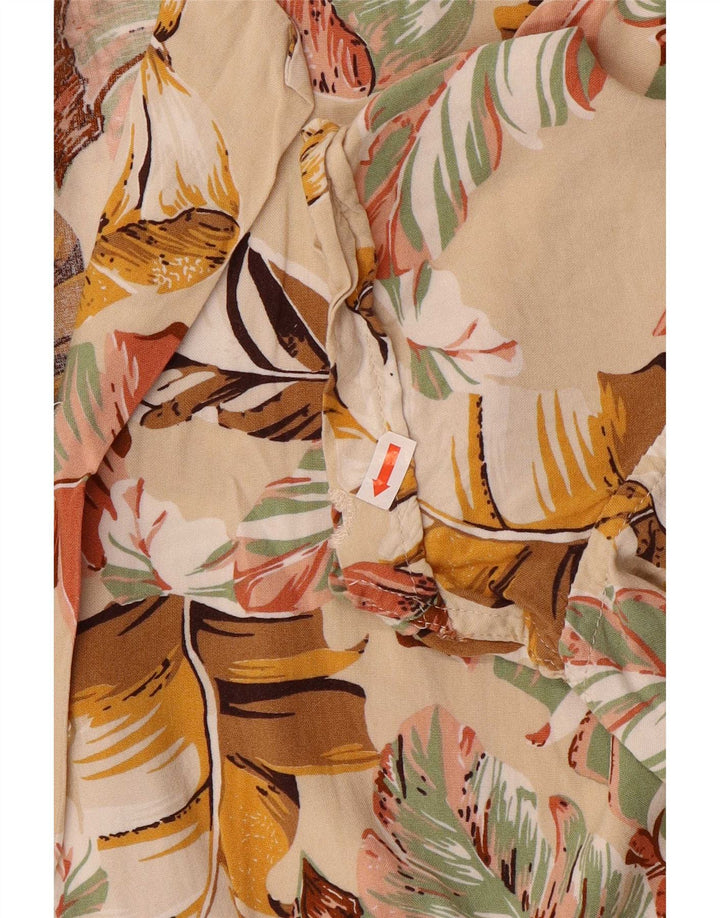 Chemise Homme Marrakech Coton Floral Beige Moyen