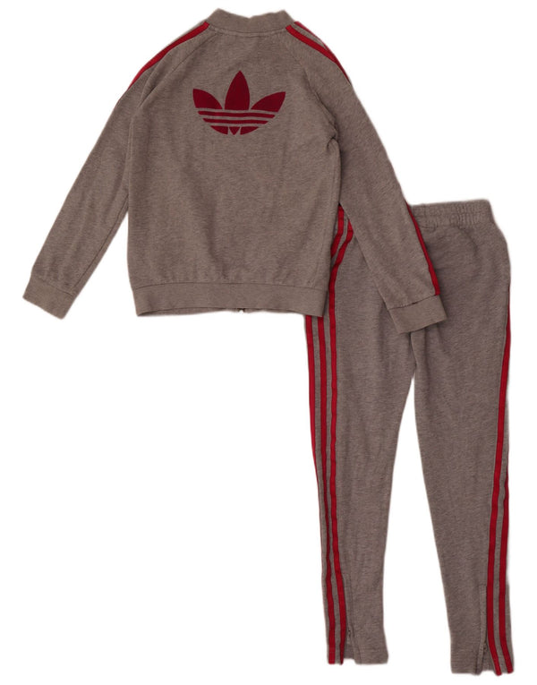 Adidas Survêtement Complet Graphique Fille 9-10 Ans Gris Coton