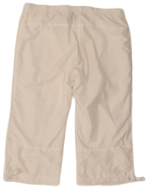 Pantalon de survêtement Nike Femme Capri UK 14/16 Large Blanc Polyester