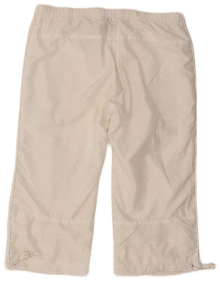 Pantalon de survêtement Nike Femme Capri UK 14/16 Large Blanc Polyester