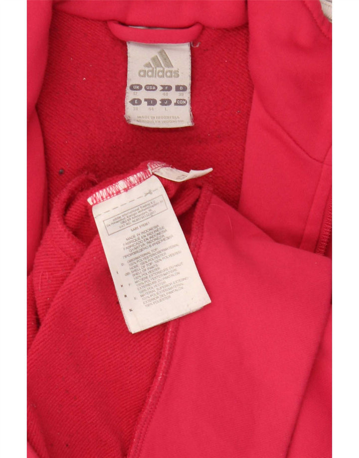 Adidas Veste de survêtement pour femme UK 12 Rose moyen Polyester