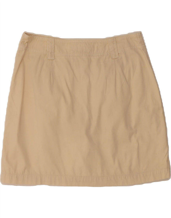 SWISH Womens A-Line Skirt Medium W28 Beige Cotton Vintage Swish and Second-Hand Swish from Messina Hembry 