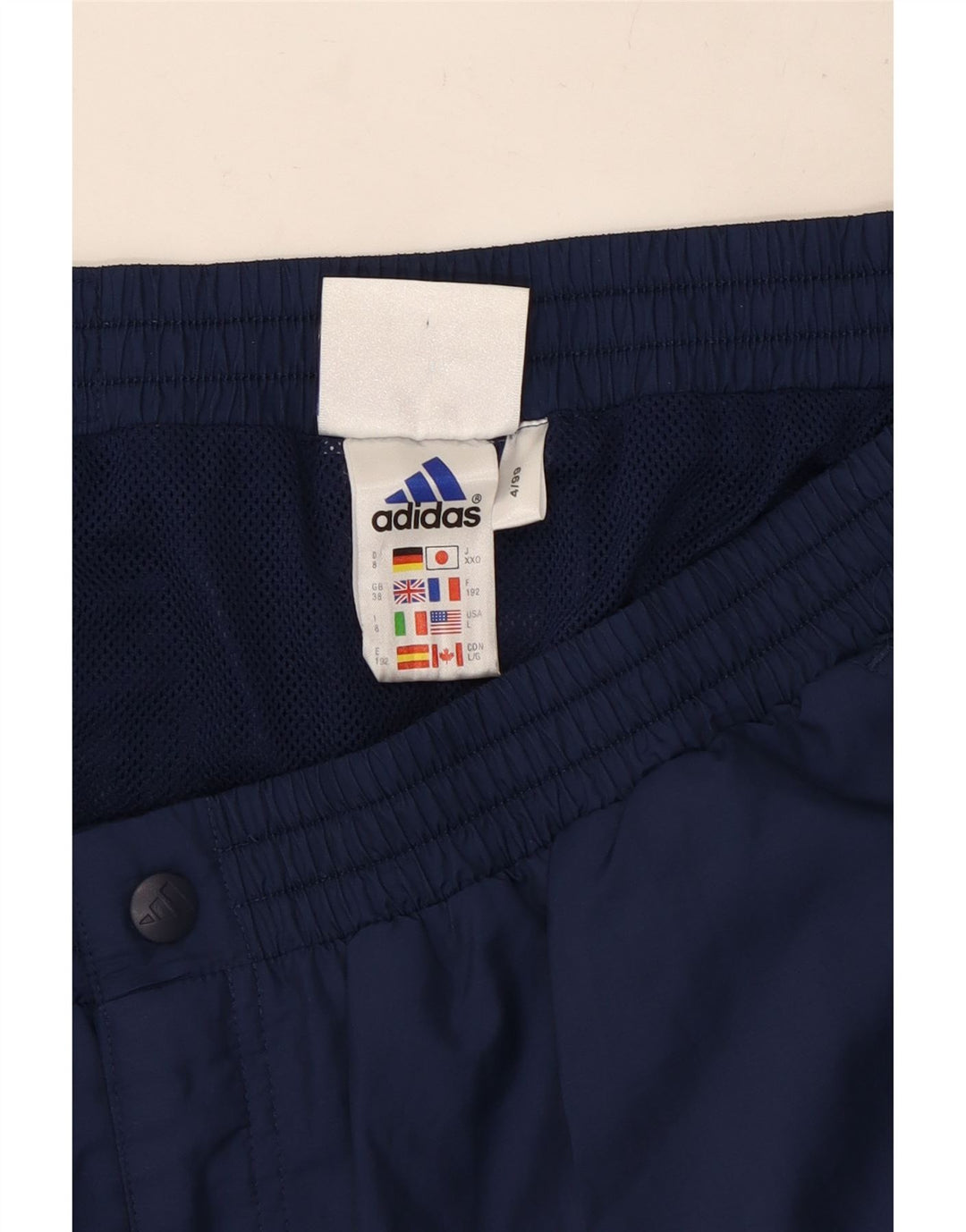 Adidas Pantalon de survêtement cargo pour homme Large Bleu marine Polyester