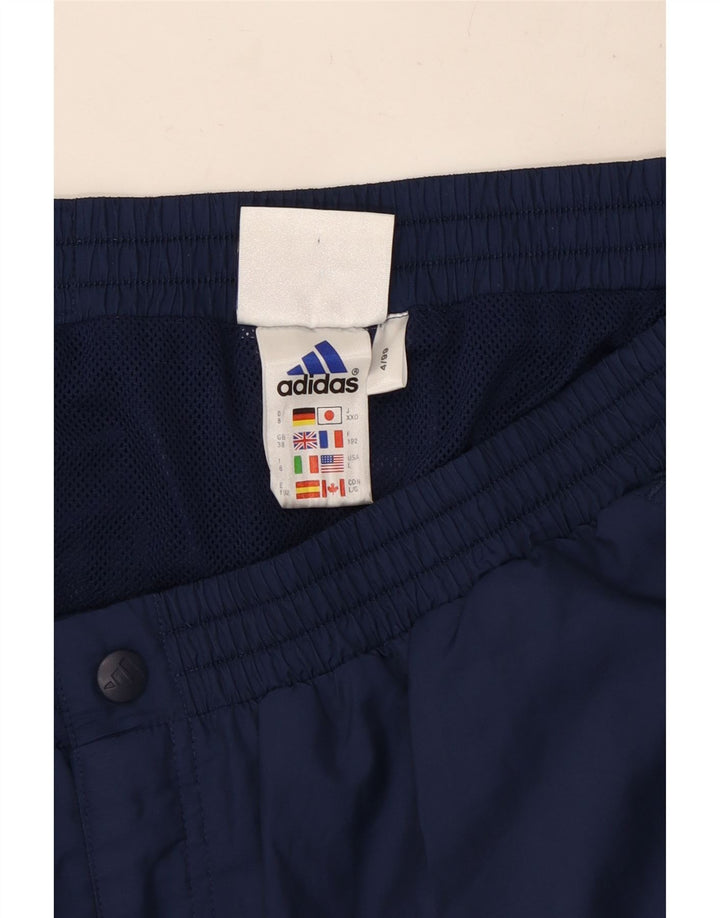 Adidas Pantalon de survêtement cargo pour homme Large Bleu marine Polyester